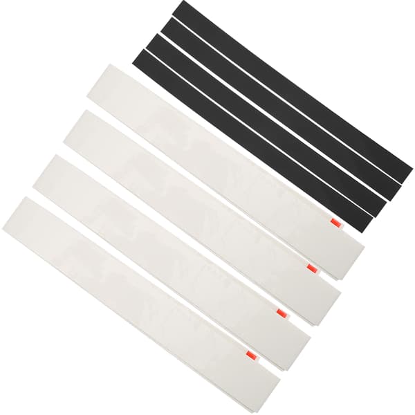 4 STK PU Racketgrepstropp, Svetteabsorberende, Sklisikker, Selvklebende, Hvit