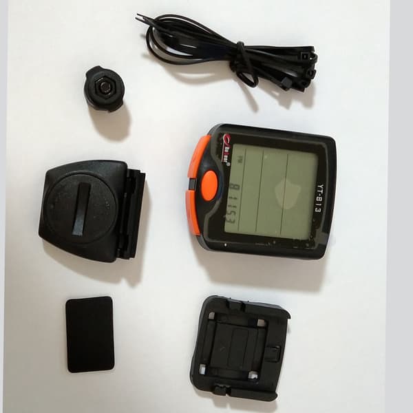 Trådløs cykelcomputer 813 med sensor, stor skærm, hvidt lys, cykeltilbehør