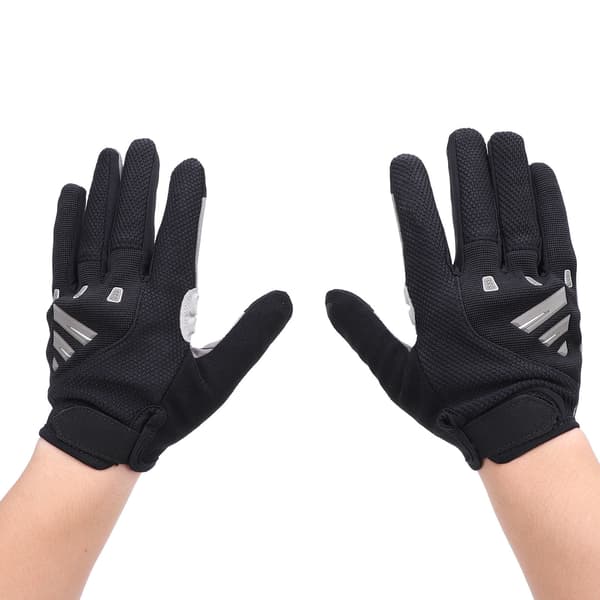 Fuld finger cykelhandsker, taktisk mesh, stødabsorbering, skridsikker, XL