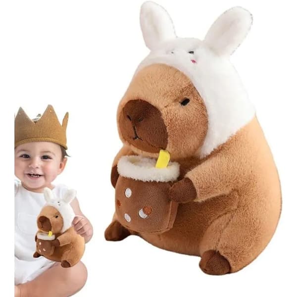 30 cm kapybara-pehmolelu, kapybara-pehmoinen tyyny, pehmeä kapybaralla täytetty pehmotyyny