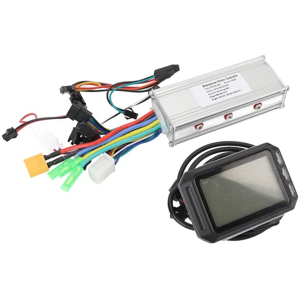 Børsteløs motorstyringssæt 36V/48V 500W 28A med LCD-display til elcykler