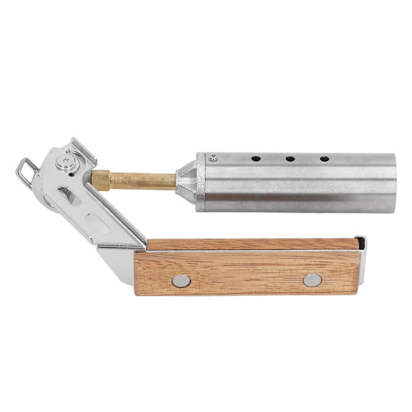 Högdriven bärbar eldkastare med trähandtag för grillning och utomhusmatlagning