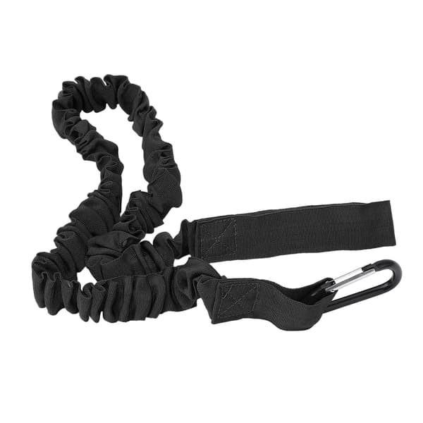 Elastisk snor til kajakpagaj, letvægtsnylon, alsidig, til kano, surfing, fiskeri, sort