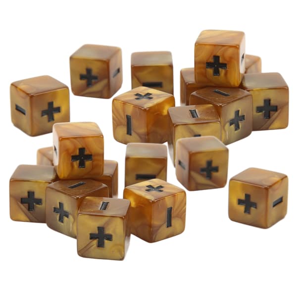 20 matematiske terninger 16 mm symboler addition subtraktion til tidlig barndomsuddannelse gradient guld