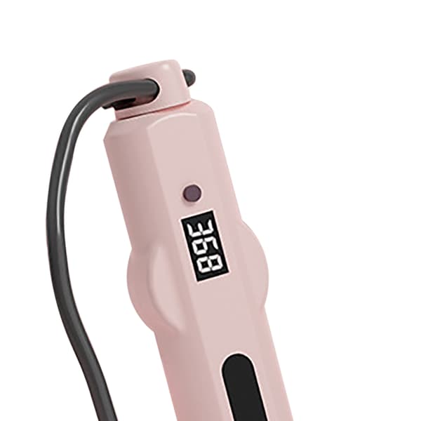 Trådløst hoppetau med smart telling og stemmestyring, vekt, PU ABS rosa for trening