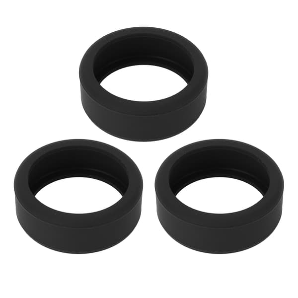 3 STK Silikone Ring Cover til Smart Ring, Ridsefast, Hudvenlig, Størrelse S, Sort