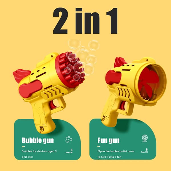 29-håls bubbelmaskin för barn, elektrisk bubbelpistol, bubbelleksak, utomhuspresent