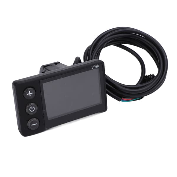 Vandafvisende LCD-cykeldisplay med multifunktionelt kontrolpanel til 22,2 mm styr.
