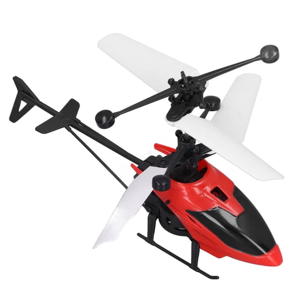 Mini RC Helikopter med Automatisk Induktion, Stabil Hastighet, Fallsäker, Röd Belyst