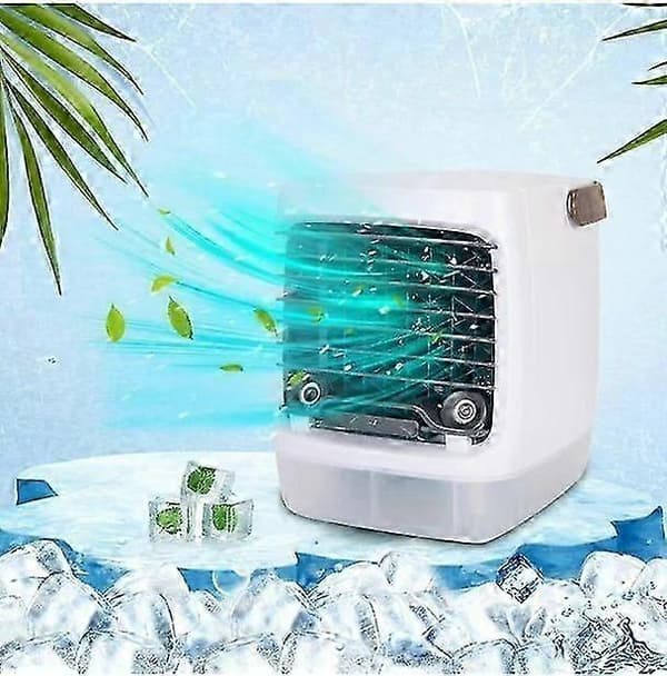 Bærbart klimaanlæg 2.0, fordampningsluftkøler, ventilator, lille bærbart klimaanlæg med 3 køletilstande