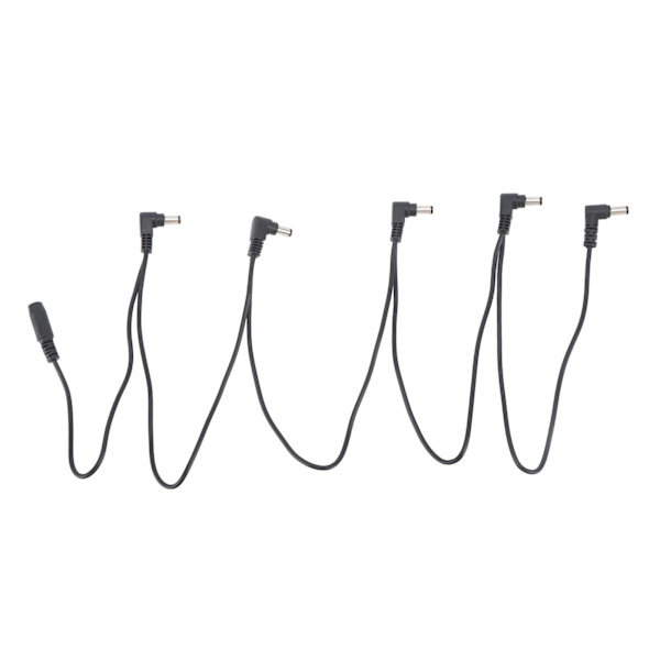 Universal 1-til-5-vejs Daisy Chain-kabel til strømforsyning af guitar-effektpedaler