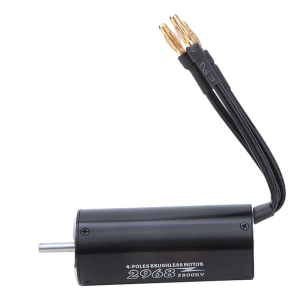 Borstlös motor utan sensor 2968 2800KV 4 poler för RC-båt 600-800mm
