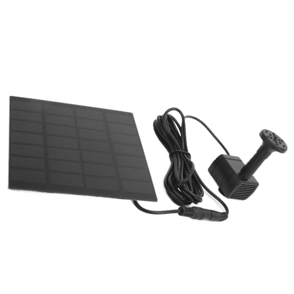 Flydende solcelle springvandspumpe med sprinkler til fuglebade, have, akvarium