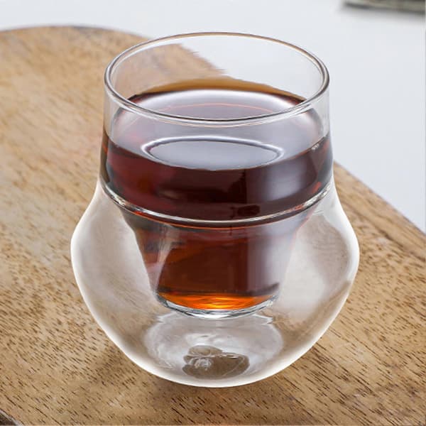 100 ml dubbelväggig kaffemugg i glas, värmebeständig espresso-/temugg i glas