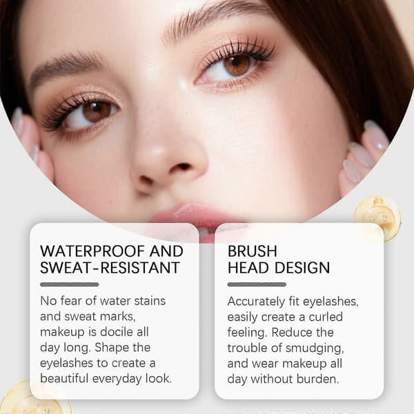 Sort metallisk stick mascara, langtidsholdbare 5D buede vipper, vaskbar metallisk stick mascara.