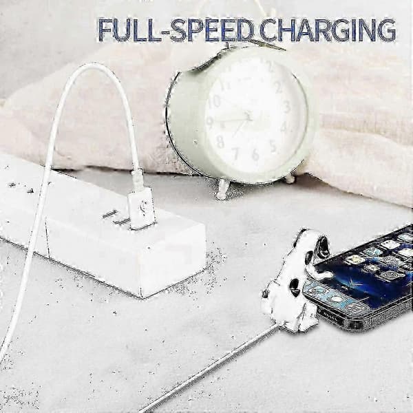 Morsom og dynamisk valpeformet USB-datakabel, kompatibel med ulike enheter, rask lading.
