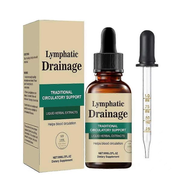 Lymfedrænage Dråber 59ml - Detox, Oppustethedslettelse & Immunstøtte Kropsolie