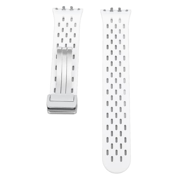 Åndbar silikonearmbånd med quick release til Galaxy Fit3 Hvid - Let og stilfuld
