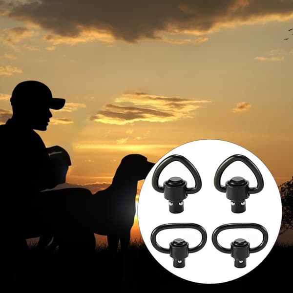 4-pack QD Sling Swivels 1.25\" med snabbkopplingsknappar för utomhusremstöd