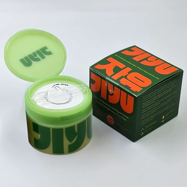 Jiyu koreanske anti-aldring toner pads (bleker mørke flekker og reduserer rynker) 3pcs