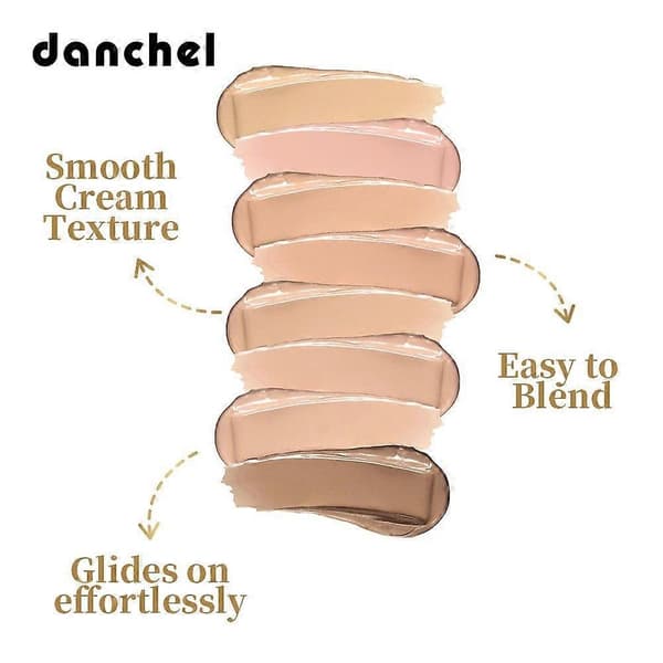 Cremefoundation Concealer, Mat Fejlfri Finish med Svampeapplikator, 8 Nuancer