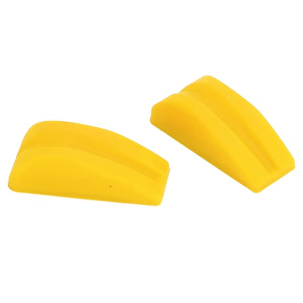2 st stötdämpare båge gummi vibrationsdämpare ljuddämpare rep gul