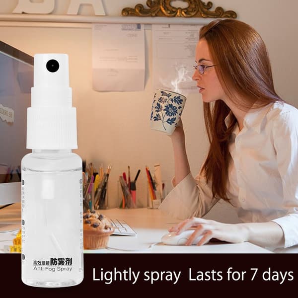Anti-dug spray til brilleglas, langvarig rengøring, dugfjerner 20ml
