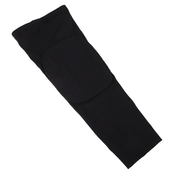 Sort blød fleksibel polyester ergonomisk bærbar kompressionsknæstøtte til mænd og kvinder, størrelse L