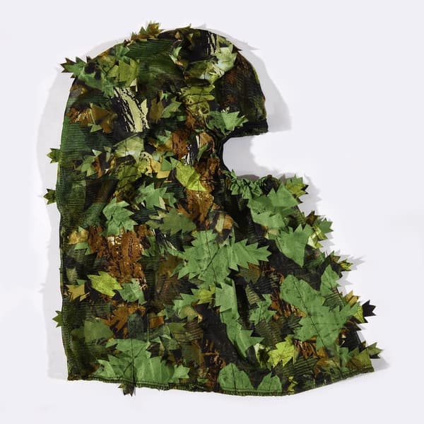 Camouflage Ghillie Jagthat med Myggenet, Åndbart Polyestermateriale, Justerbar til Mænd