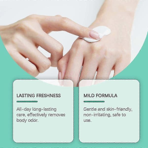 Naturlig probiotisk antiperspirantkräm - Eukalyptus- och mintdoft, bekämpar effektivt lukt.