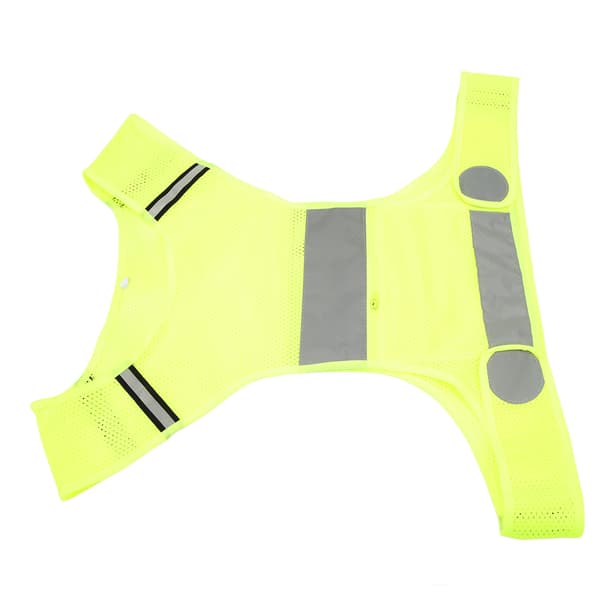 Godt synlig pustende refleksvest, hurtigtørkende, for løping og arbeid (størrelse medium)