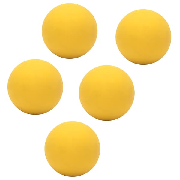 5 st elastisk boll 6 cm säker miljövänlig gummi för handträning, pooler, stränder, gul