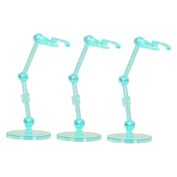 10 STK Displaystander til Actionfigurer, Gennemsigtig Plastikbase til 6-tommer Figurer, Grøn