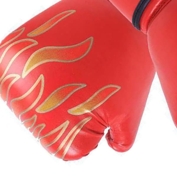 Professionella boxhandskar för barn för MMA-träning, kickboxning, röd PU-boxningssäck