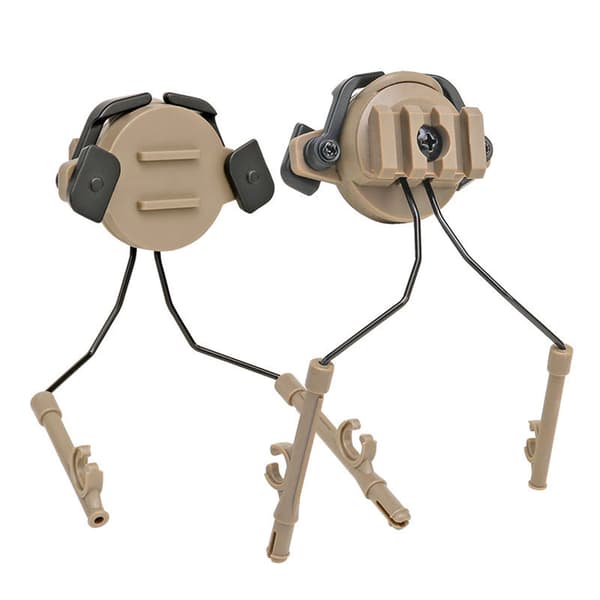 Hjelm Headset Skinneadapter med 360° justerbart feste for 19-21 mm skinner