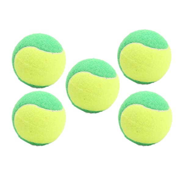 5 st elastiska tennisbollar i gummi 6 cm squashboll för träning tryckavlastning grön