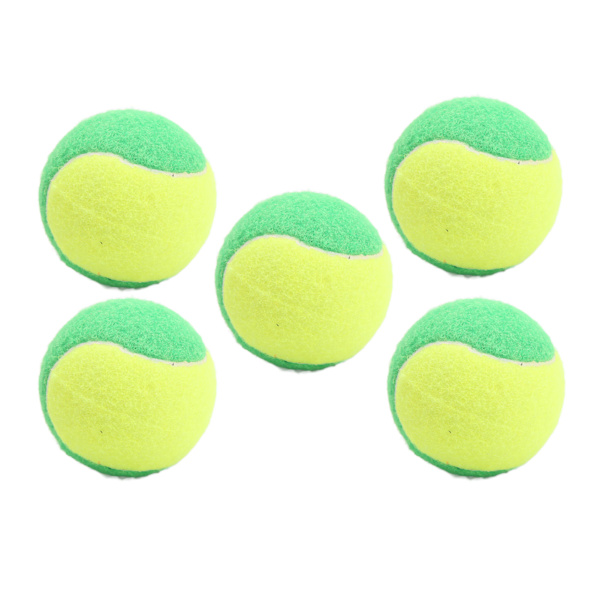 5 STK Elastiske Gummi Tennisbolde 6 cm Squashbold til Træning Trykaflastning Grøn