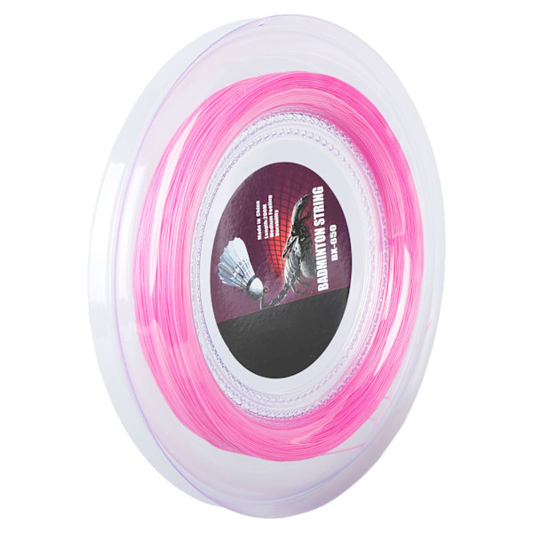 Badminton Racket String 200m Nylon 0.72mm BX650 Rosa for Trening