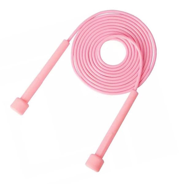 Justerbart hoppetau for trening, speedhoppetau for menn, kvinner, barn, rosa