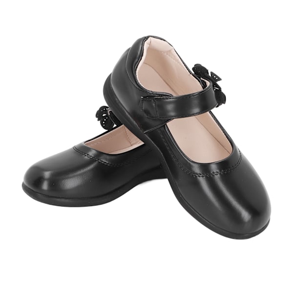 Mary Jane-sko til piger, sort, skoleuniform, modesko, PU, størrelse 35