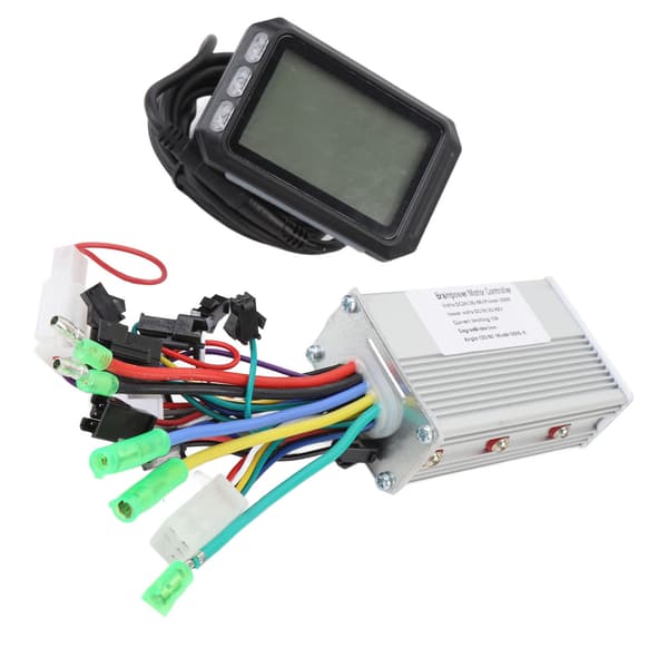 350W børsteløs controller og LCD-måler S600 24V 36V 48V med kabel til elcykel