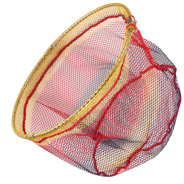 Bærbart flydende fiskenet til fiskeri med rustfrit stål og farverigt non-stick net