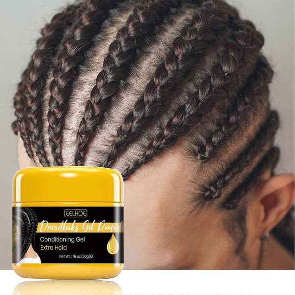 Stylinggel/voks for dreadlocks: langvarig, forhindrer brudd, fukter og styler dreadlocks.