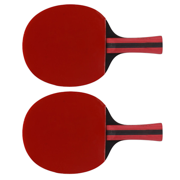 Bordtennisracket och bollset - 2 racketar, 3 bollar, trä, gummi, för träning