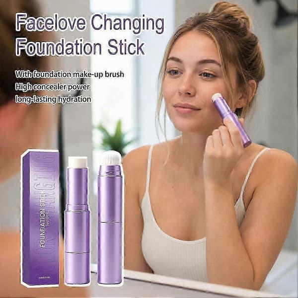 Facelove Changing Foundation Stick, 2-i-1 färgskiftande foundationstick