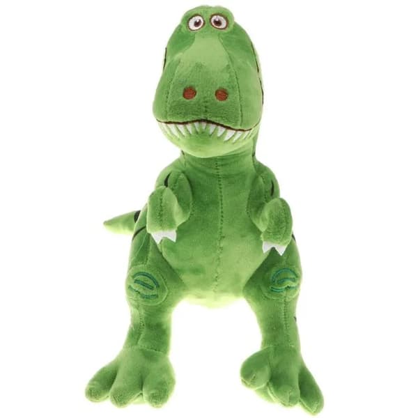 3D plysj dinosaur for barn - grønn, 50 cm