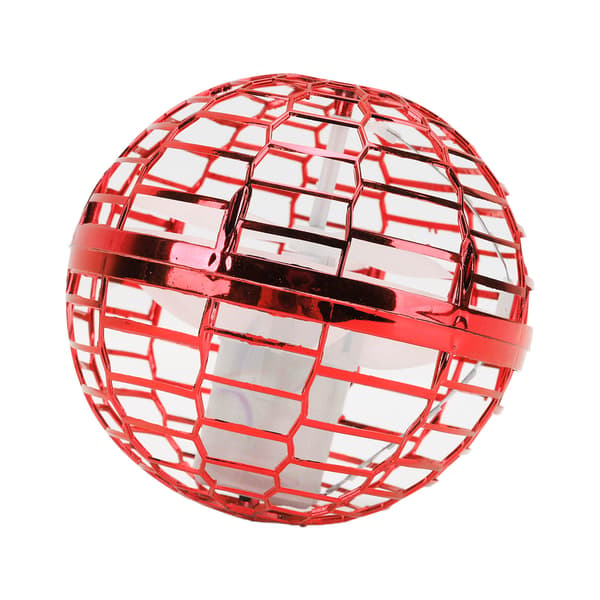 Flygende Ball Spinner Mini Drone med USB-lading 120mAh Sikker Plast for Barn Utendørs Bruk - Rød