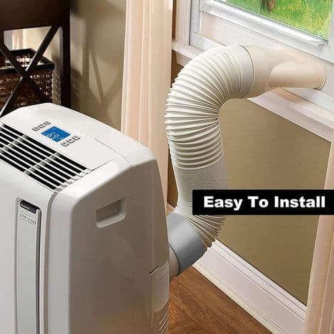 Aircondition Udstødningsslangeforbindelse – 130 mm Universal Gevindforbindelse