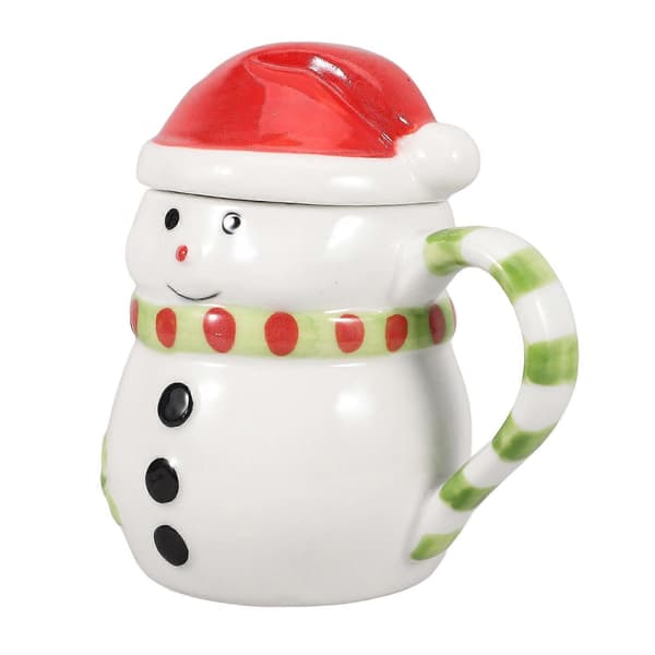 Snømann keramisk kaffekopp til hjemmebruk, juletema vannkopp