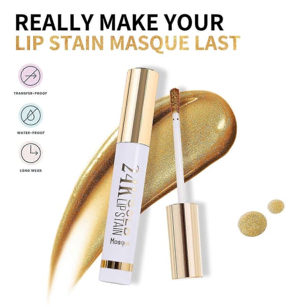 24-karats matt flytande läppglans peel-off mask - Peel-off läppglans